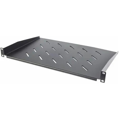 IC INTRACOM 19" Cantilever Shelf 714884 – 1U Steel Rack Shelf with 55 lb Capacity in Black