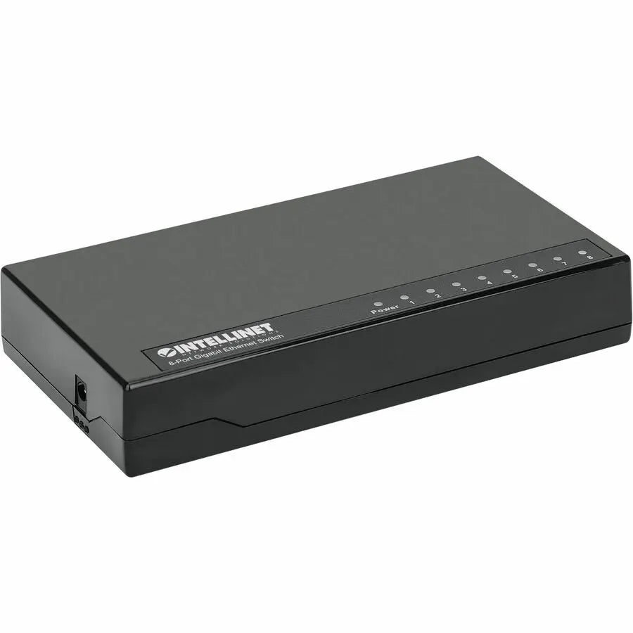 Intellinet 8-Port Gigabit Ethernet Switch - Compact, Plug-and-Play Network Expansion with Green Technology