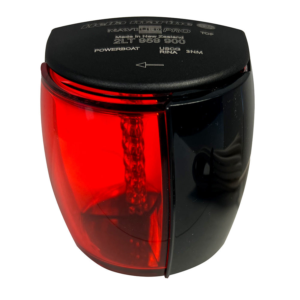 Hella Marine NaviLED PRO Port Navigation Lamp - Black, 3 Nautical Miles Visibility