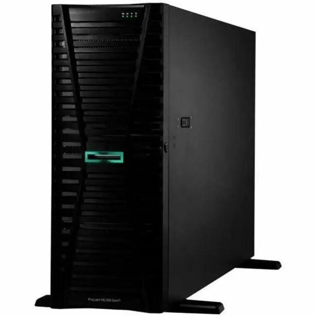 HPE ProLiant ML350 G11 Tower Server with Intel Xeon Silver 2 GHz, 64 GB RAM, 960 GB SSD, 4U Rackable Design