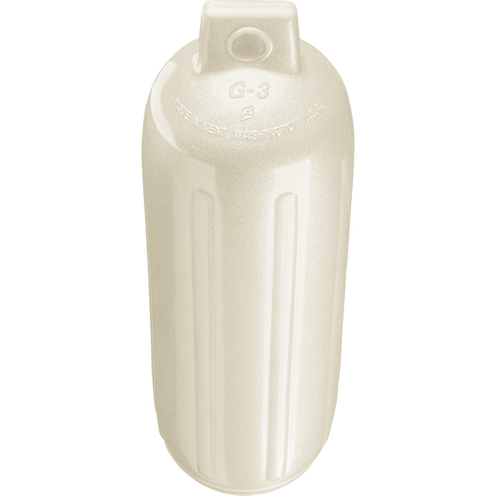 Polyform U.S. G-3 Twin Eye Fender 5.5 x 19 inches in Metallic White
