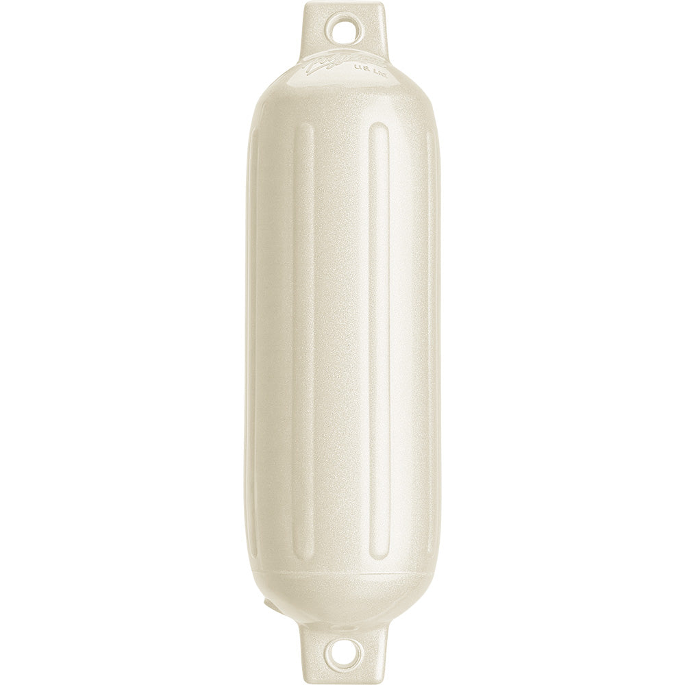 Polyform U.S. G-3 Twin Eye Fender 5.5 x 19 inches in Metallic White