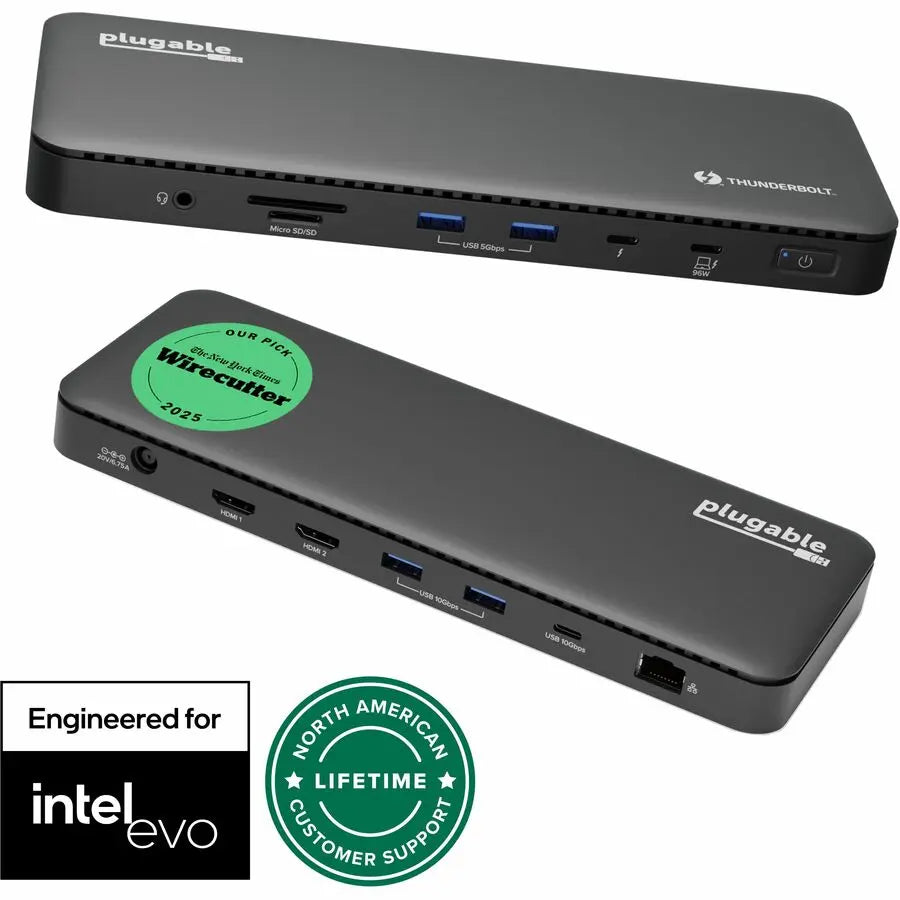 Plugable Thunderbolt 4 Dock with 100W Power Delivery – Versatile Thunderbolt Certified Docking Station for Dual 4K Displays and High-Speed Connectivity