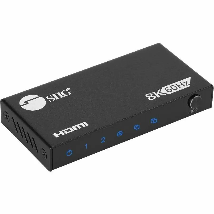 SIIG 1x2 8K@60Hz HDMI Splitter with VRR/ALLM - 40G, EDID Management, Downscaler