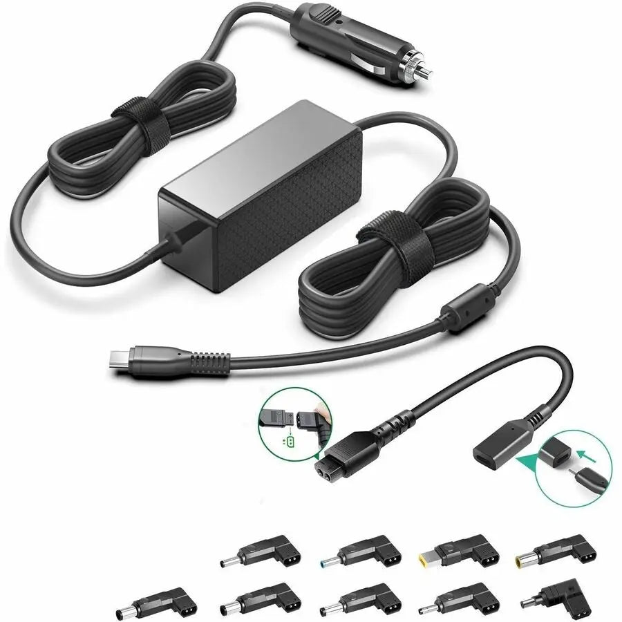 Battery Technology Inc. AA-100WUSBC-UNI-BTI 100W USB Type-C Universal Auto Adapter for Apple, Dell, Lenovo Laptops and More