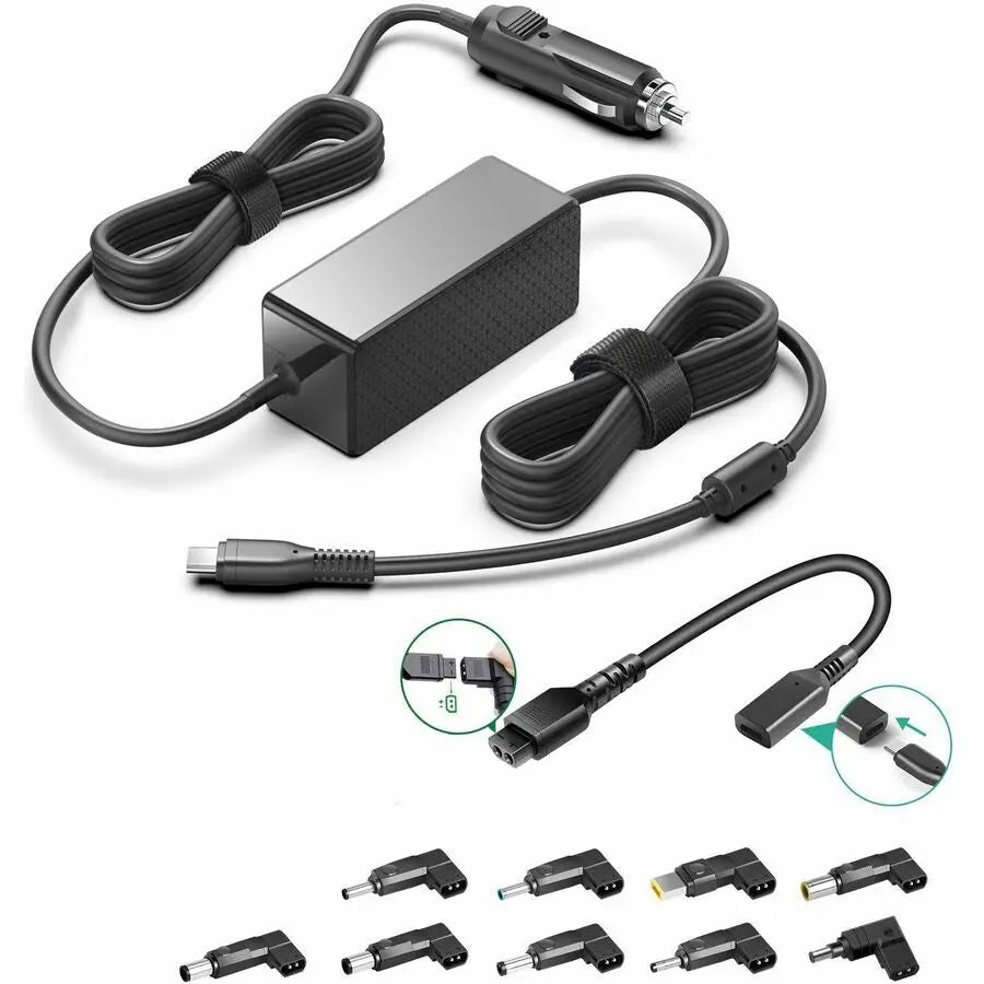 Battery Technology Inc. 65W USB-C Universal Auto Adapter for Apple, Dell, Lenovo, HP Laptops