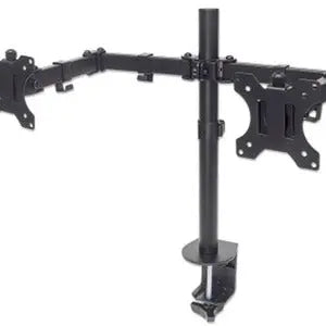 IC INTRACOM Manhattan Universal Dual Monitor Mount with Double-Link Swing Arms for 13-32 inch LCD Screens
