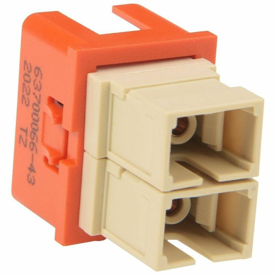 Legrand Group Ortronics TracJack Module 2-SC Simplex Multimode Beige Adapter with Orange Housing