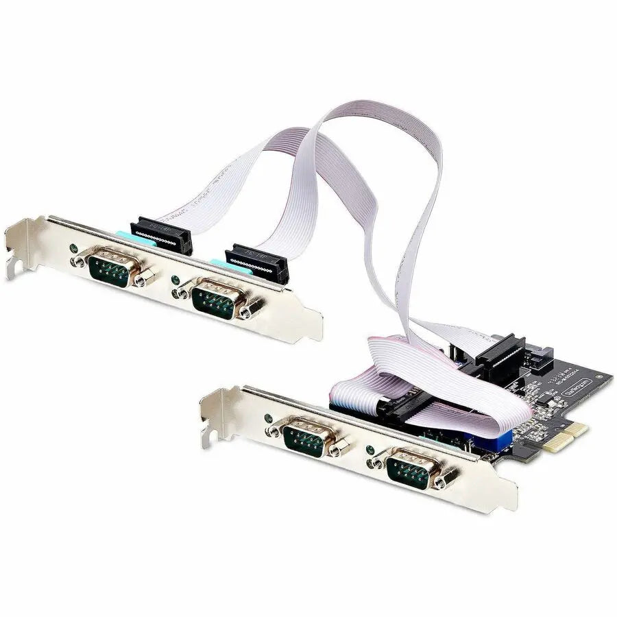 StarTech.com 4-Port Serial PCIe Card (PS74ADFSERIALCARD) - Multi-Protocol Support for Desktops and Small Form Factor Systems