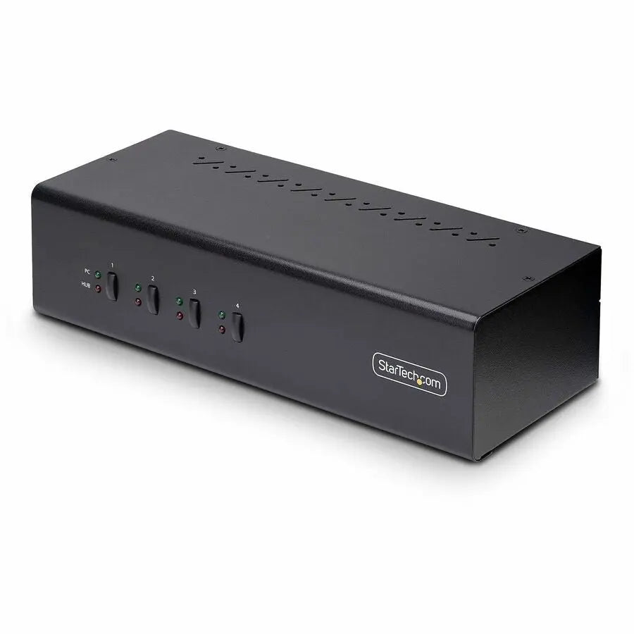 StarTech.com P4DD46A2-KVM-SWITCH 4-Port Dual 4K 60Hz DisplayPort KVM Switch with USB and Audio Control