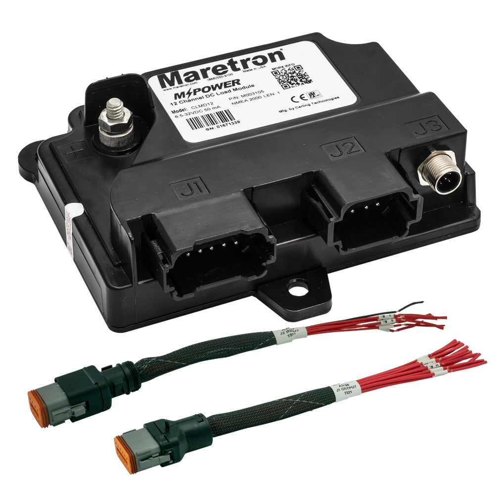 Maretron MPower 12-Channel DC Load Module NMEA 2000 with 12-Inch Pigtail Adapter Cable - Part CLMD12-R by Maretron