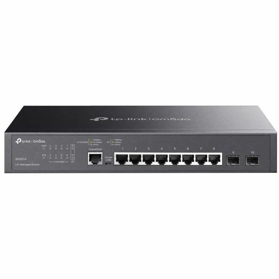 TP-LINK Omada JetStream TL-SG3210 8-Port Gigabit Managed Switch with SFP Slots