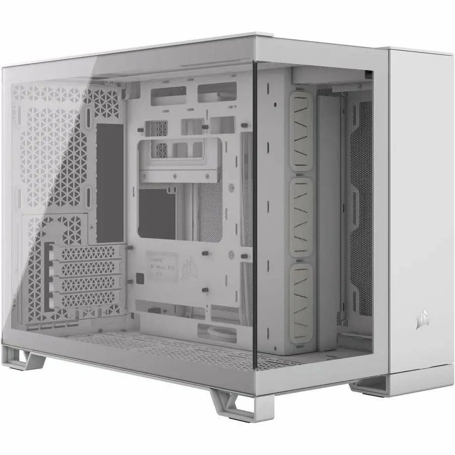 Corsair 2500X Mid-Tower Dual Chamber PC Case - White with Tempered Glass