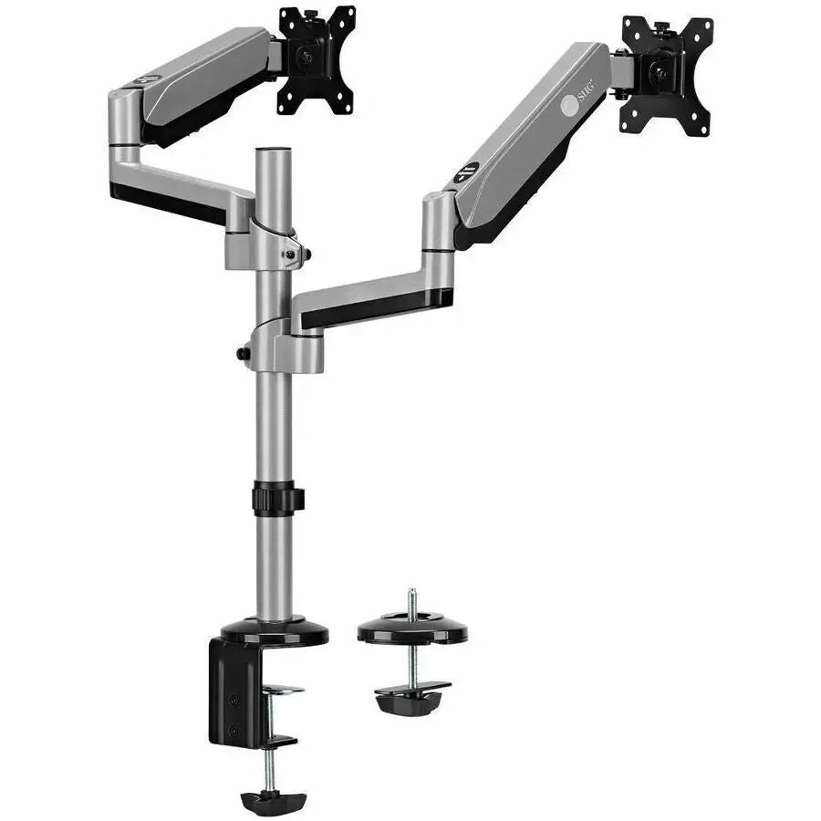 SIIG CEMT3R11S1 Dual Stacked Monitor Arm Desk Mount for 17-32 Inch Screens
