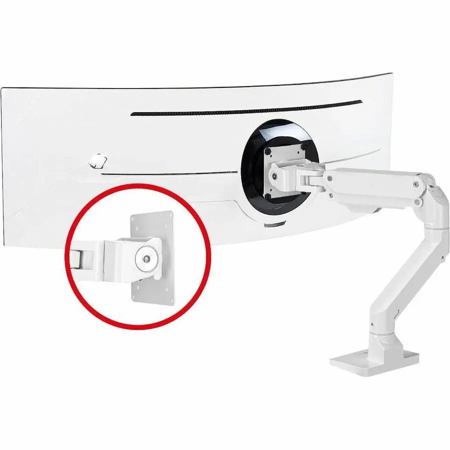SIIG Heavy Duty Single Monitor Arm Mount for 34-49 Inch Displays - White, CE-MT3S11-S1