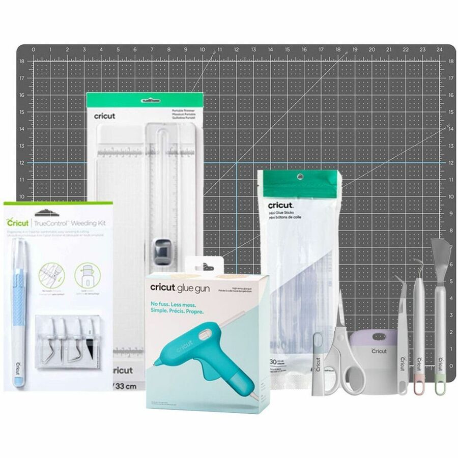 Cricut Mini Glue Gun Essentials Bundle - High-Temperature Hot Glue Gun with 30 Mini Glue Sticks