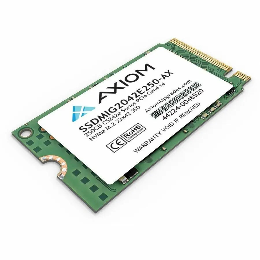 Axiom 250GB C5242e Series PCIe Gen4 NVMe M.2 SSD - High-Speed Storage with 3D NAND and Data Encryption