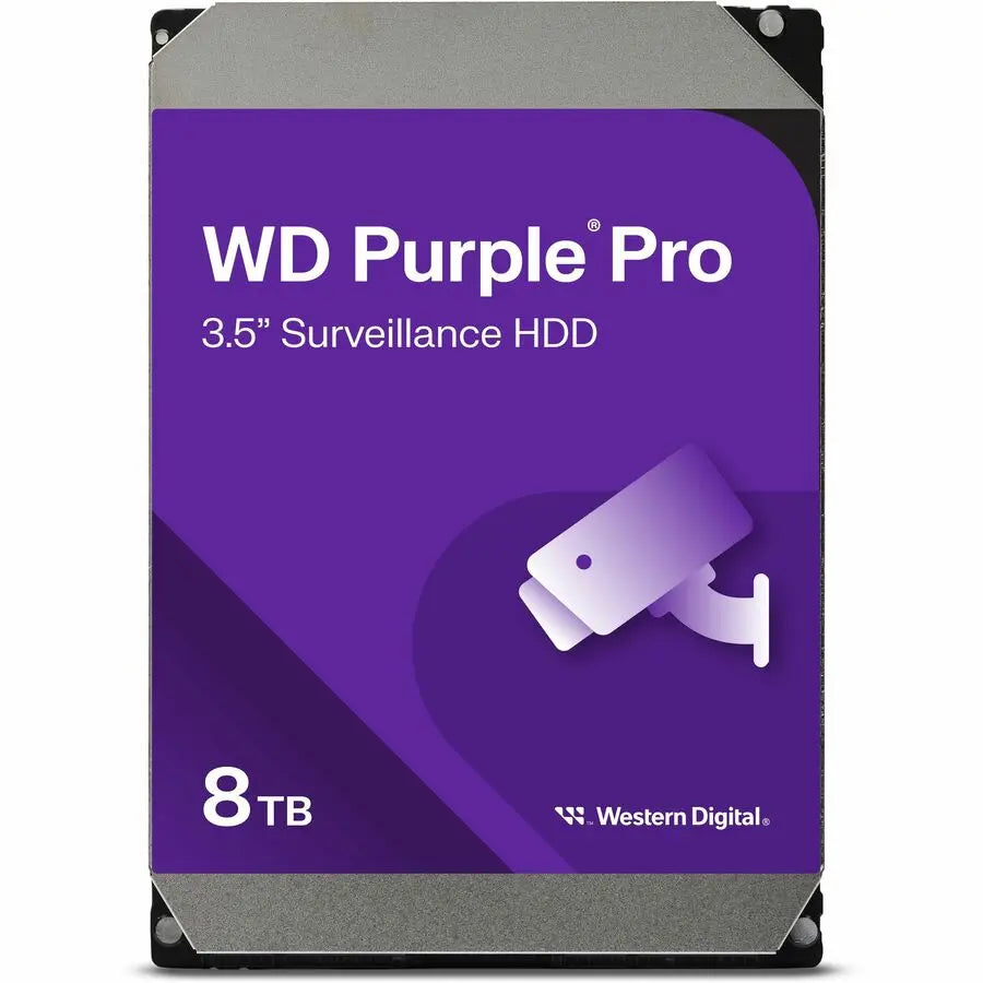 Western Digital Purple Pro WD8002PURP 8TB 3.5-Inch Internal Hard Drive for Network Video Recorders