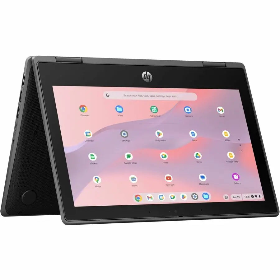 HP Fortis G5 11.6-inch Chromebook with Touchscreen - Intel N-Series N200, 8GB RAM, 64GB Flash Storage, Jack Black