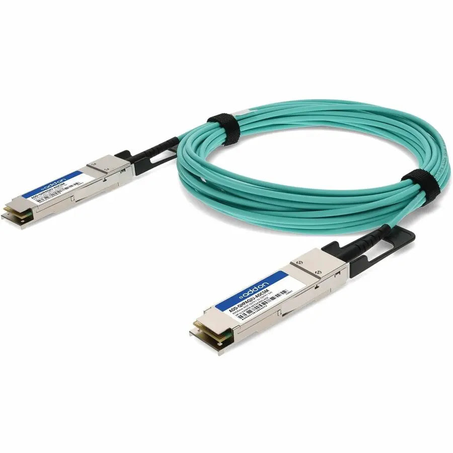 AddOn JNP-40G-AOC-5M Fiber Optic Network Cable - 16.4 ft Active Optical Cable for HP and Juniper Devices