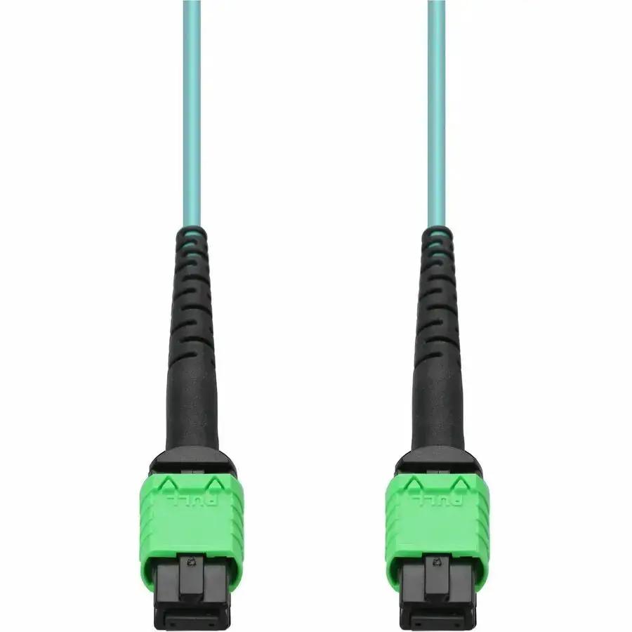 ADDON 3m MPO/APC to MPO/UPC Aqua OM4 OFNR Riser-Rated Fiber Patch Cable by ADDON