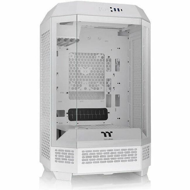 Thermaltake The Tower 300 Micro Tower Chassis – Snow White, Compact Micro ATX Case with Support for 8 Fans and 420mm Radiator