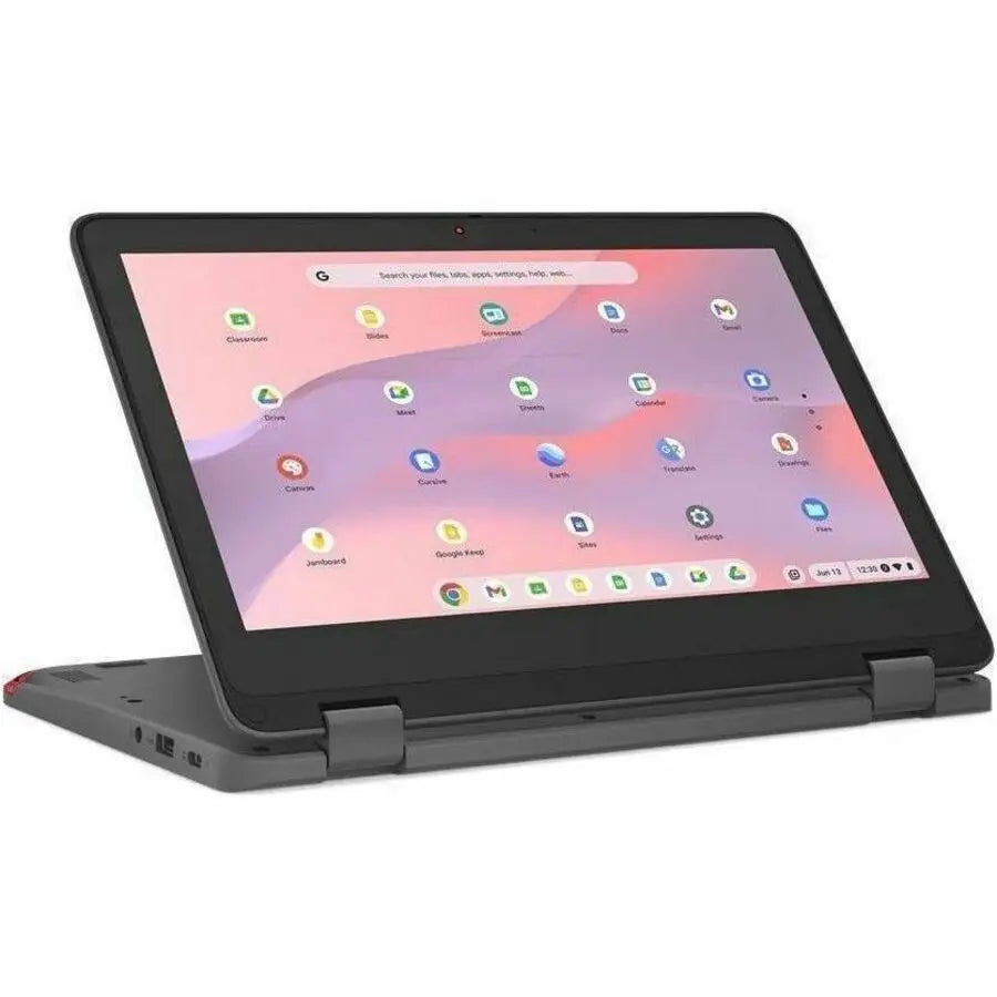 Lenovo 300e Yoga Chromebook Gen 4 82W2000AUS 11.6" Touchscreen Convertible 2 in 1 Chromebook - HD - 60 Hz - Octa-core (ARM Cortex A76 + Cortex A55) - 4 GB - 32 GB Flash Memory - English Keyboard - Graphite Gray