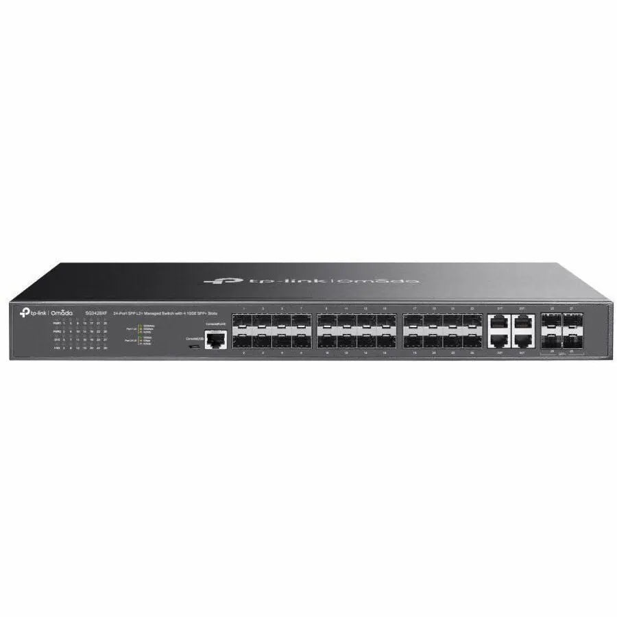 TP-LINK Omada SG3428XF 24-Port SFP L2+ Managed Switch with 4 10G SFP+ Slots