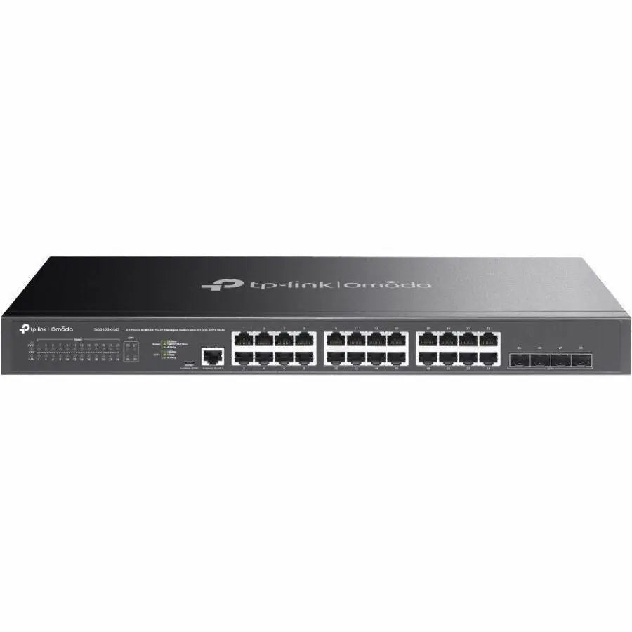 TP-LINK Omada SG3428X-M2 Ethernet Switch – 24 2.5G RJ45 Ports, 4 10Gbps SFP+ Slots, Centralized Cloud Management