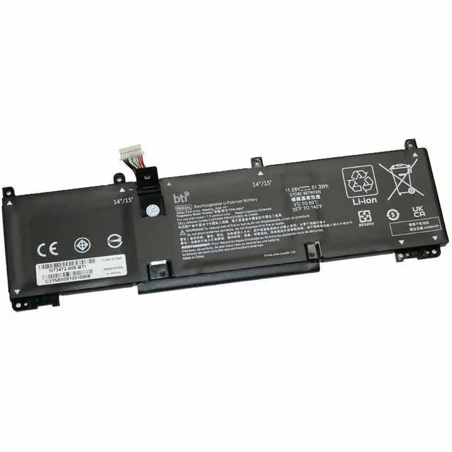 BTI M73472-005-BTI 11.58V 51.3Wh 3-Cell Lithium-ion Notebook Battery for HP EliteBook and ProBook Series