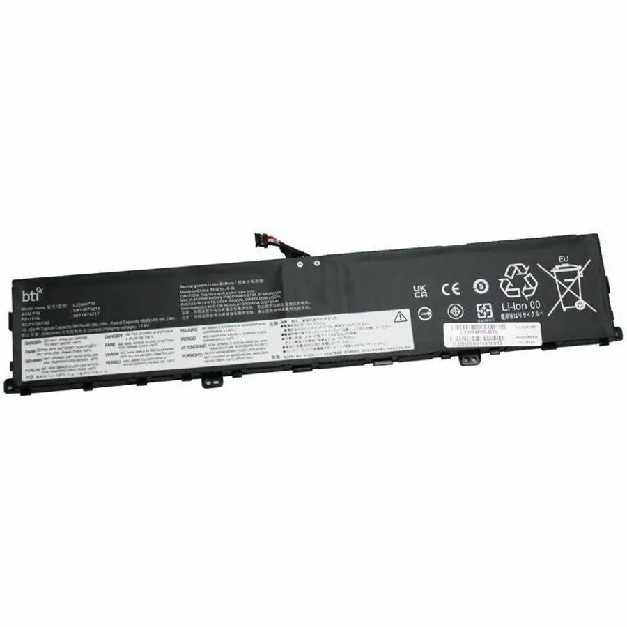 Battery Technology Inc. L20M4P75-BTI 15.52V 90Wh Lithium-ion Notebook Battery for Lenovo ThinkPad P1 Gen 4 and X1 Extreme 4th Gen