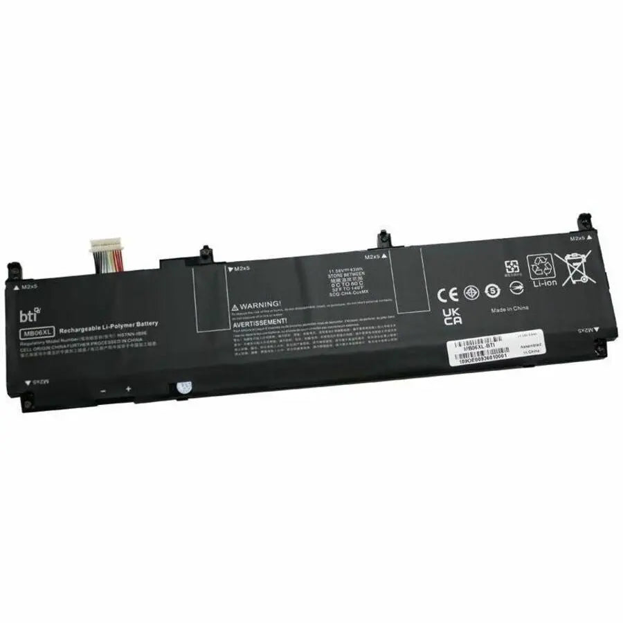 Battery Technology Inc. MB06XL-BTI 6-Cell 11.58V Lithium-Ion Notebook Battery for HP Zbook Studio G7, G8, and Create Series