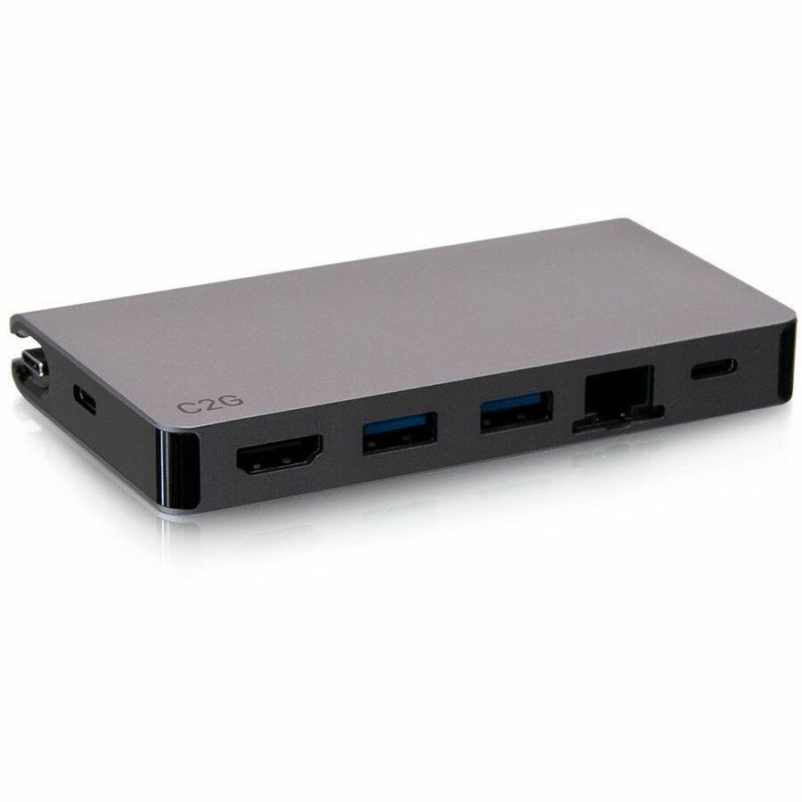 C2G USB-C 5-in-1 Compact Dock with HDMI, USB-A, Ethernet, and Power Delivery - Legrand Group Part #C2G54457