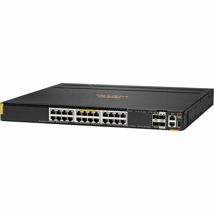 Hewlett Packard Enterprise Aruba 6300L 24P Layer 3 Switch with 24 Ports and High-Speed Uplinks