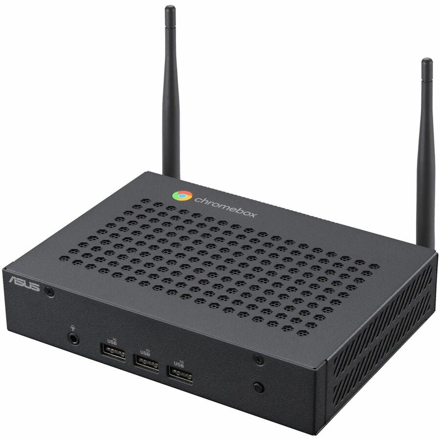 ASUS Chromebox CF40-BC0001UN Mini PC with Intel Celeron N4500, 8GB RAM, 64GB Flash Storage, Fanless Design, Black