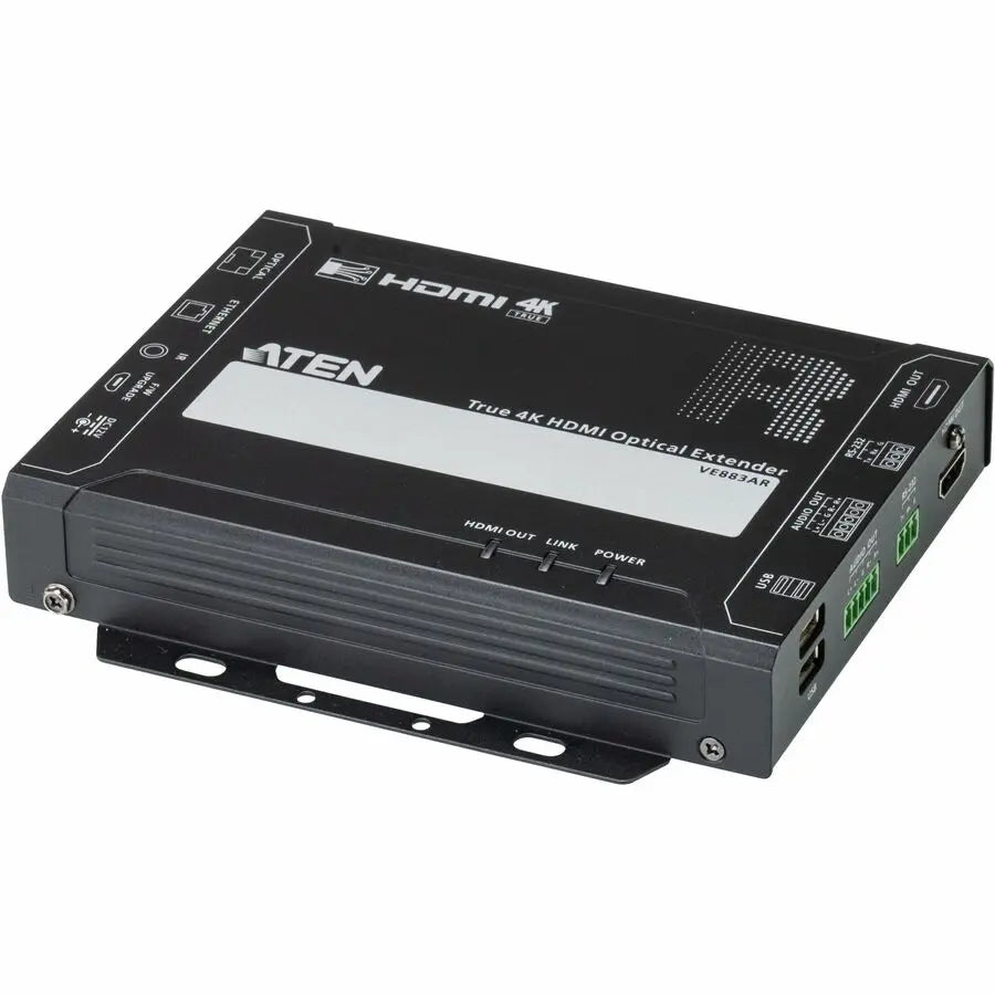 ATEN VE883ARK2 True 4K HDMI Optical Receiver with Long-Distance Fiber Optic Extension
