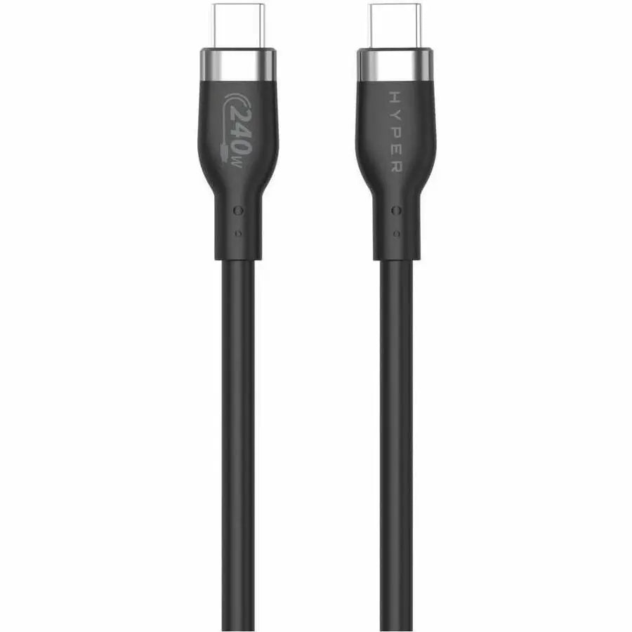Targus HyperJuice 240W Silicone USB-C to USB-C Cable (3ft/1m) - Black