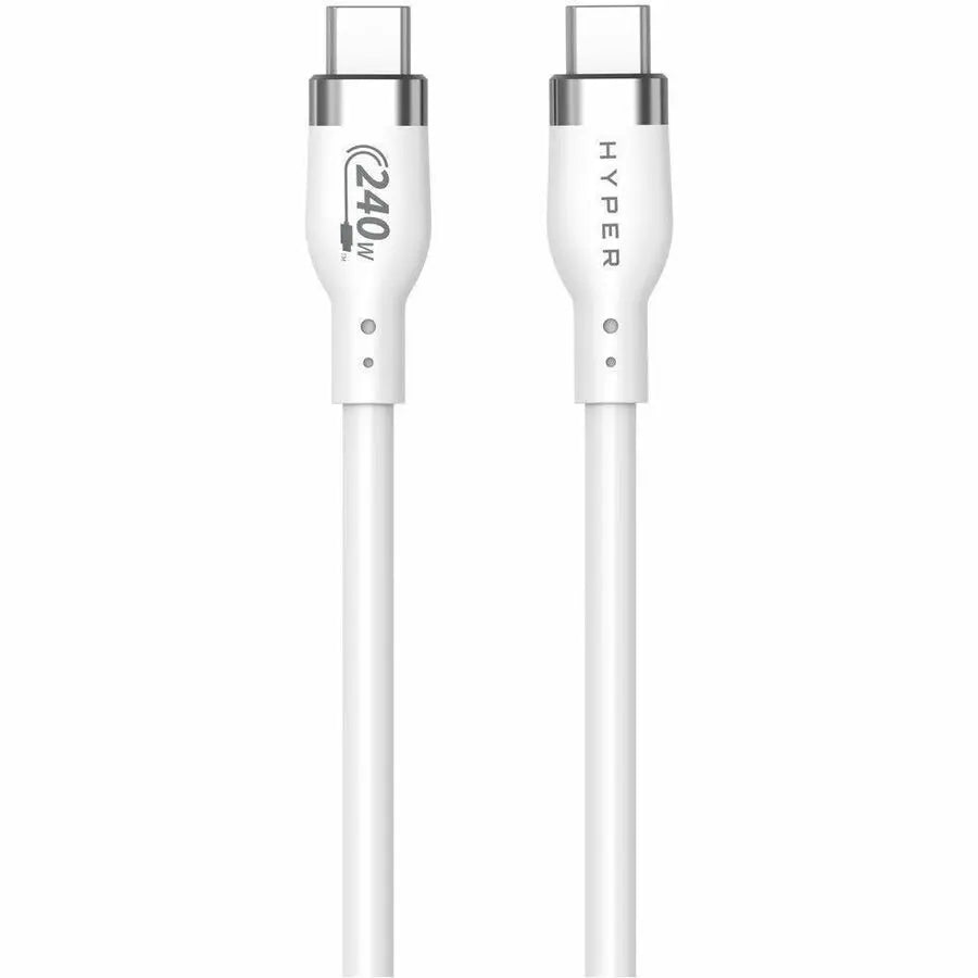 Targus HyperJuice 240W Silicone USB-C to USB-C Cable (6ft/2m) - White
