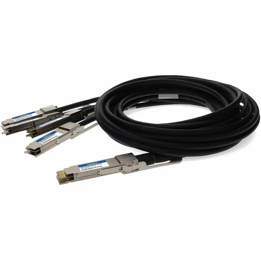 AddOn Cisco QDD-4QSFP56-400-CU1 400GBase-CU QSFP-DD to 4xQSFP56 100G PAM-4 Passive Copper Direct Attach Cable, 1.5m