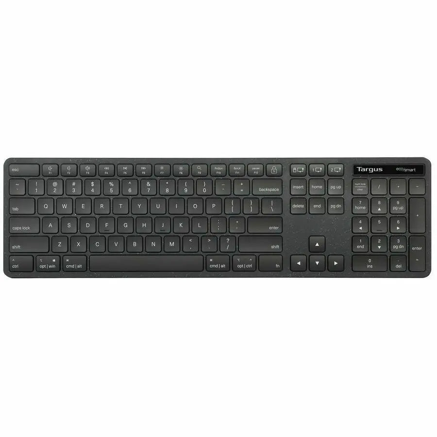 Targus Full-Size Wireless EcoSmart Keyboard with Bluetooth 5.0 and Antimicrobial Protection