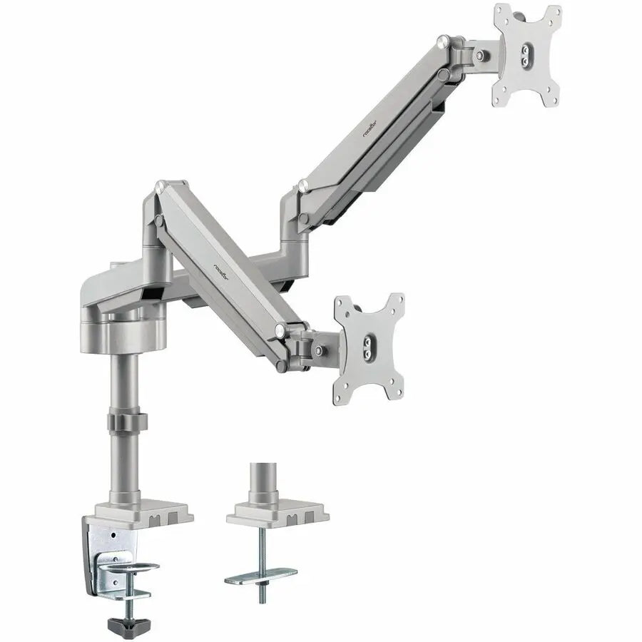 Rocstor ErgoReach Y10N023-S1 Dual Aluminum Monitor Arm – Full Motion Desk Mount for 32-Inch Screens