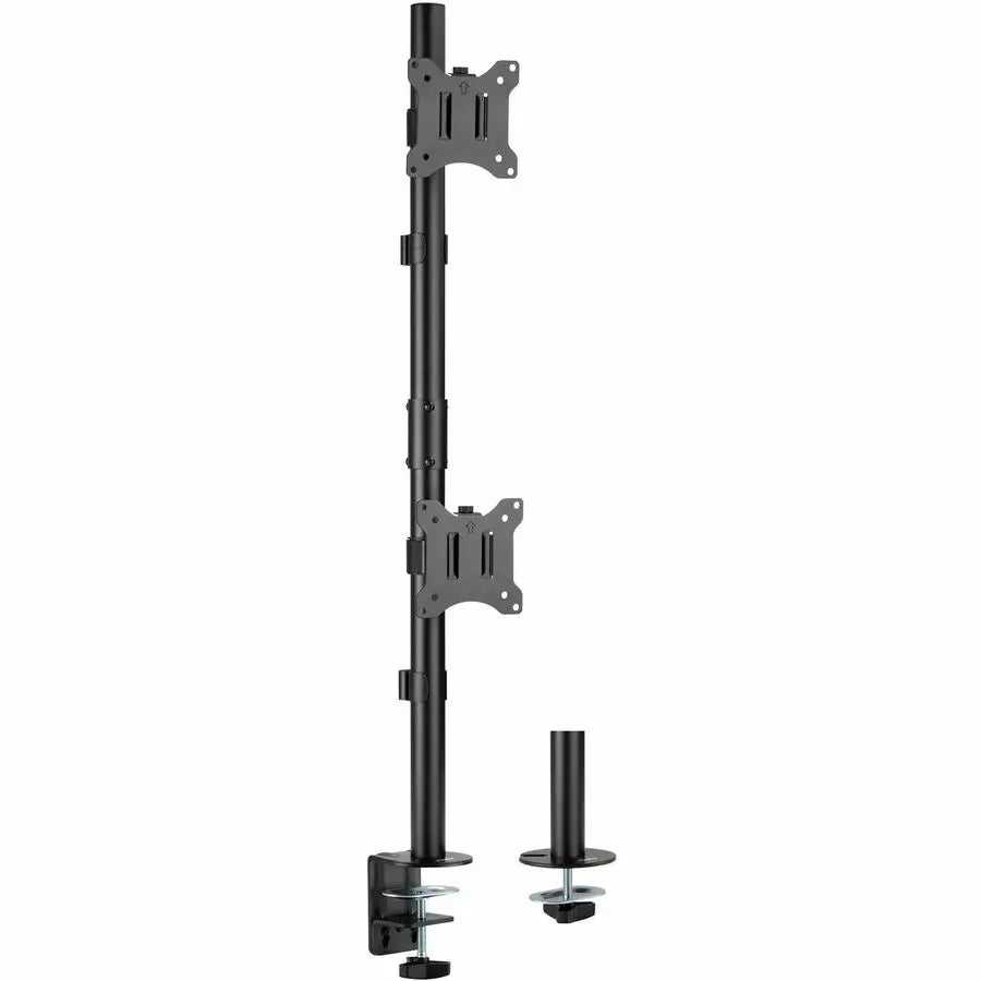 Rocstor ErgoReach EP6 Dual Monitor Vertical Mount with Steel Construction and Adjustable Features