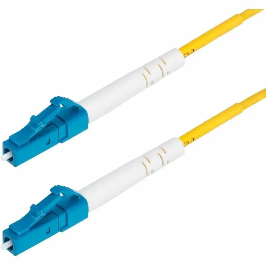 StarTech.com SPSMLCLCOS210M LC/LC Single Mode OS2 Fiber Optic Patch Cable – 10 Feet, Yellow, for 40G/100G Networks by StarTech.com
