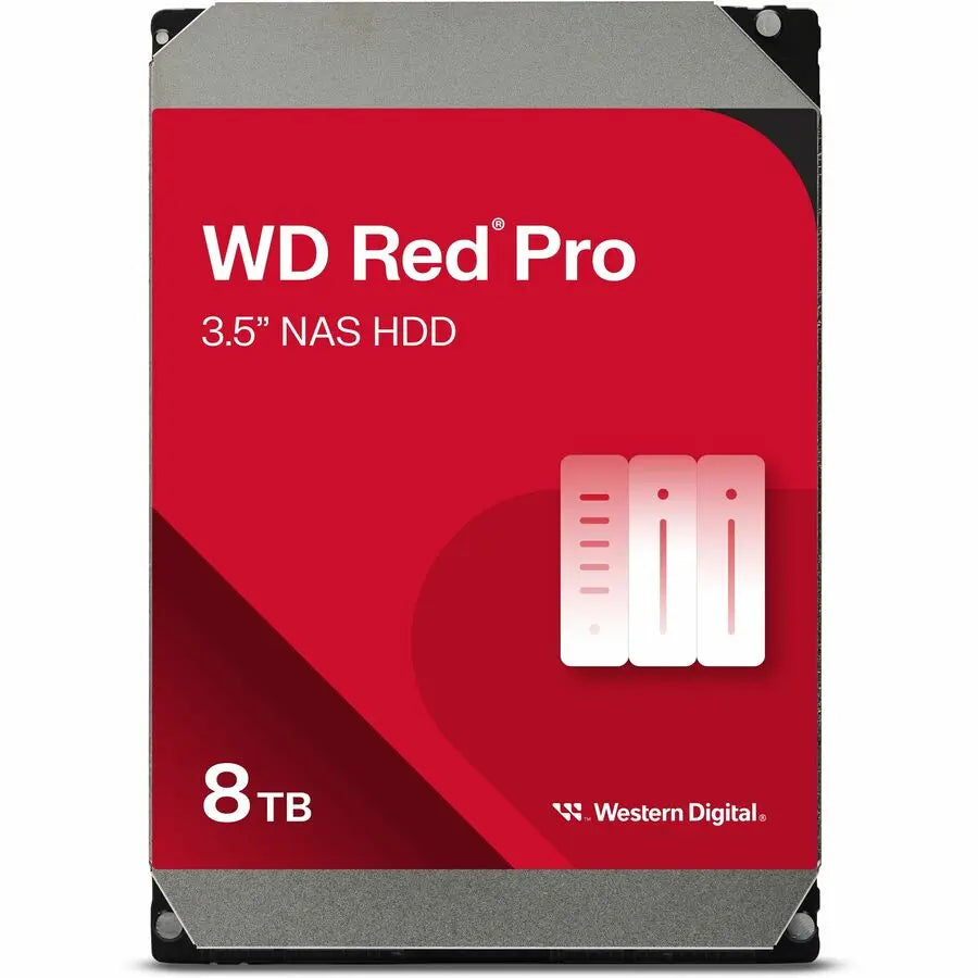 Western Digital WD Red Pro NAS Hard Drive 8TB - Reliable 3.5-inch Internal Storage for Enterprise NAS Systems