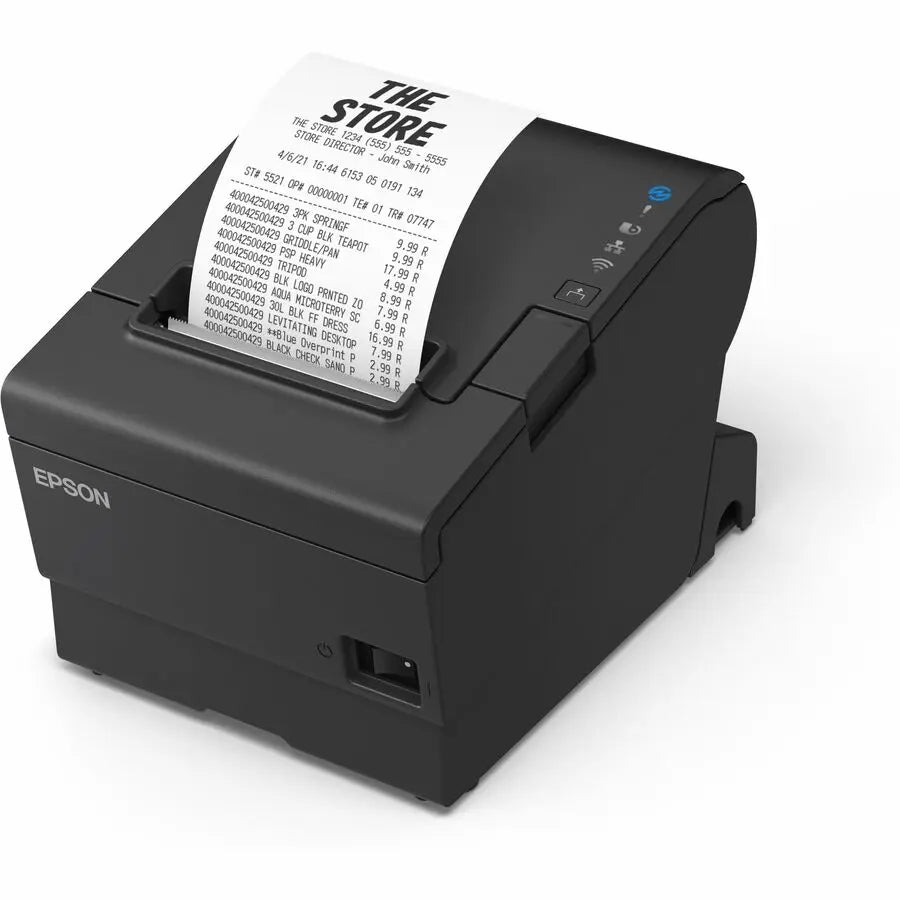 HP Hospitality, Retail, Business Direct Thermal Printer - Monochrome - Portable - Receipt Print - USB - Serial - With Cutter - Black