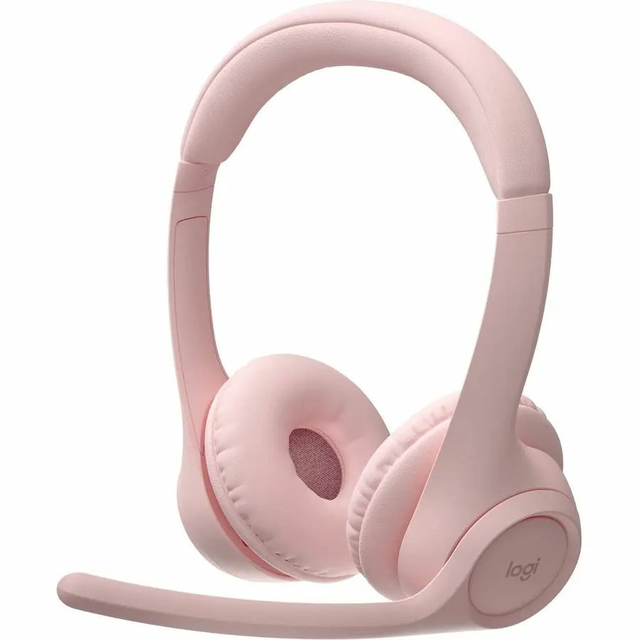 Logitech Zone 300 Wireless Bluetooth Headset With Noise-Canceling Microphone, Rose
