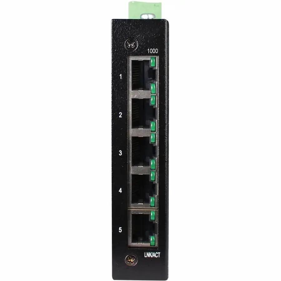 Eaton Tripp Lite Series 5-Port Unmanaged Industrial Gigabit Ethernet Switch - Ruggedized, -40°F to 167°F, EIP QoS, DIN/Wall Mount, TAA Compliant by Eaton Corporation