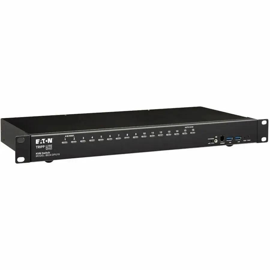 Eaton Tripp Lite Series B024-DPU16 16-Port DisplayPort/USB KVM Switch with Audio, 4K Resolution and Rack Mountable Design by Eaton Corporation
