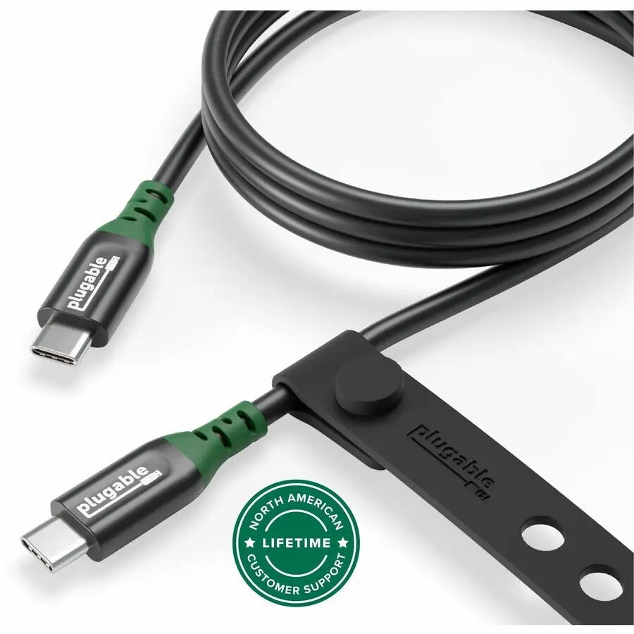 Plugable USB-C 20Gbps 240W EPR Cable (USBC-240W-1M) – High-Speed Data Transfer and Power Delivery for Laptops, Smartphones, and Docking Stations