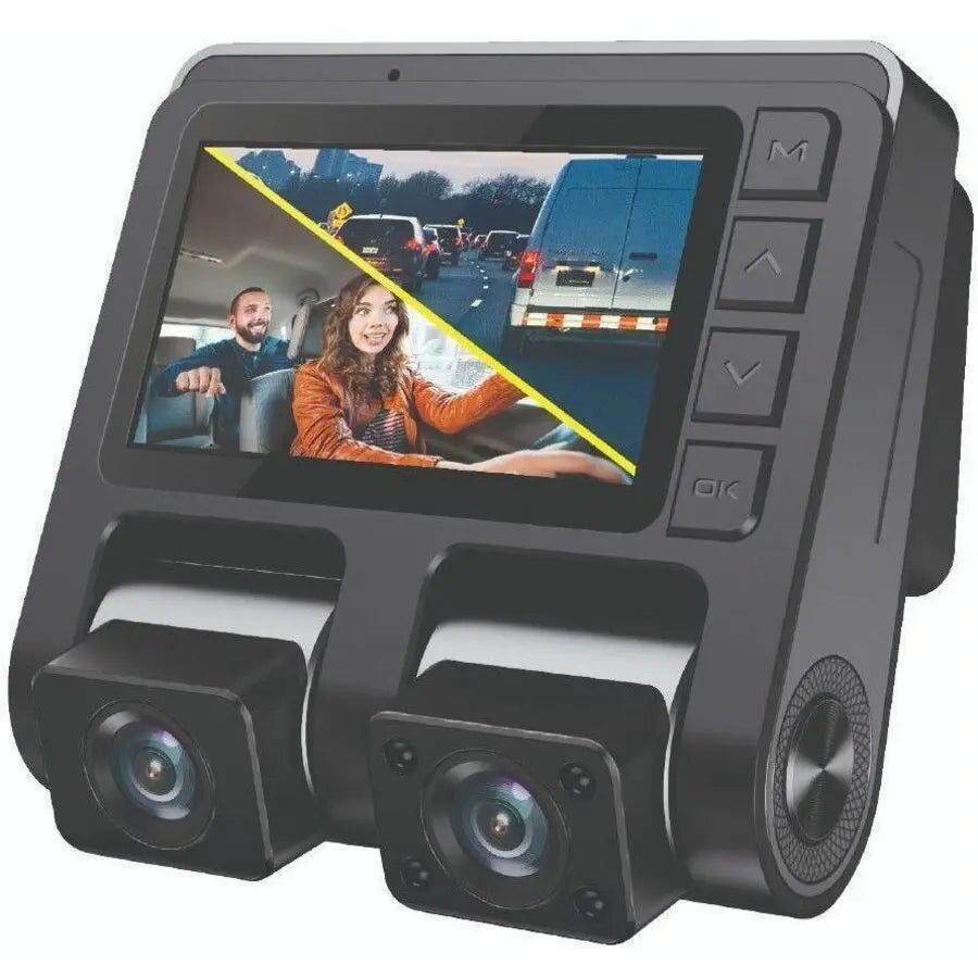 GekoGear Orbit D110 Dual-Channel 1080p Dashcam with Wide-Angle Lenses and 2.4-Inch Display